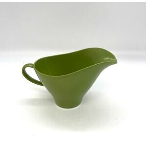 Vintage MCM Mid Century Avocado Green Melamine Cream Creamer 511